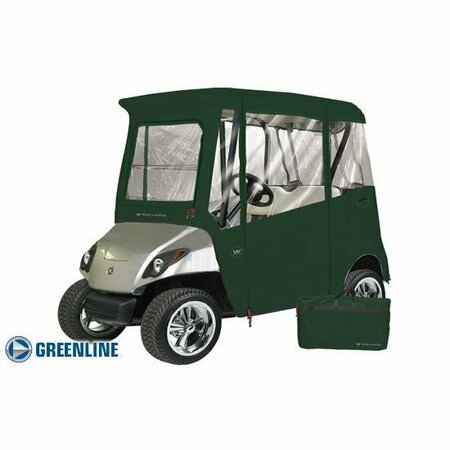 EEVELLE Greenline 2 Passenger Drivable Golf Cart Enclosure - Torrey Green GLEYDG02